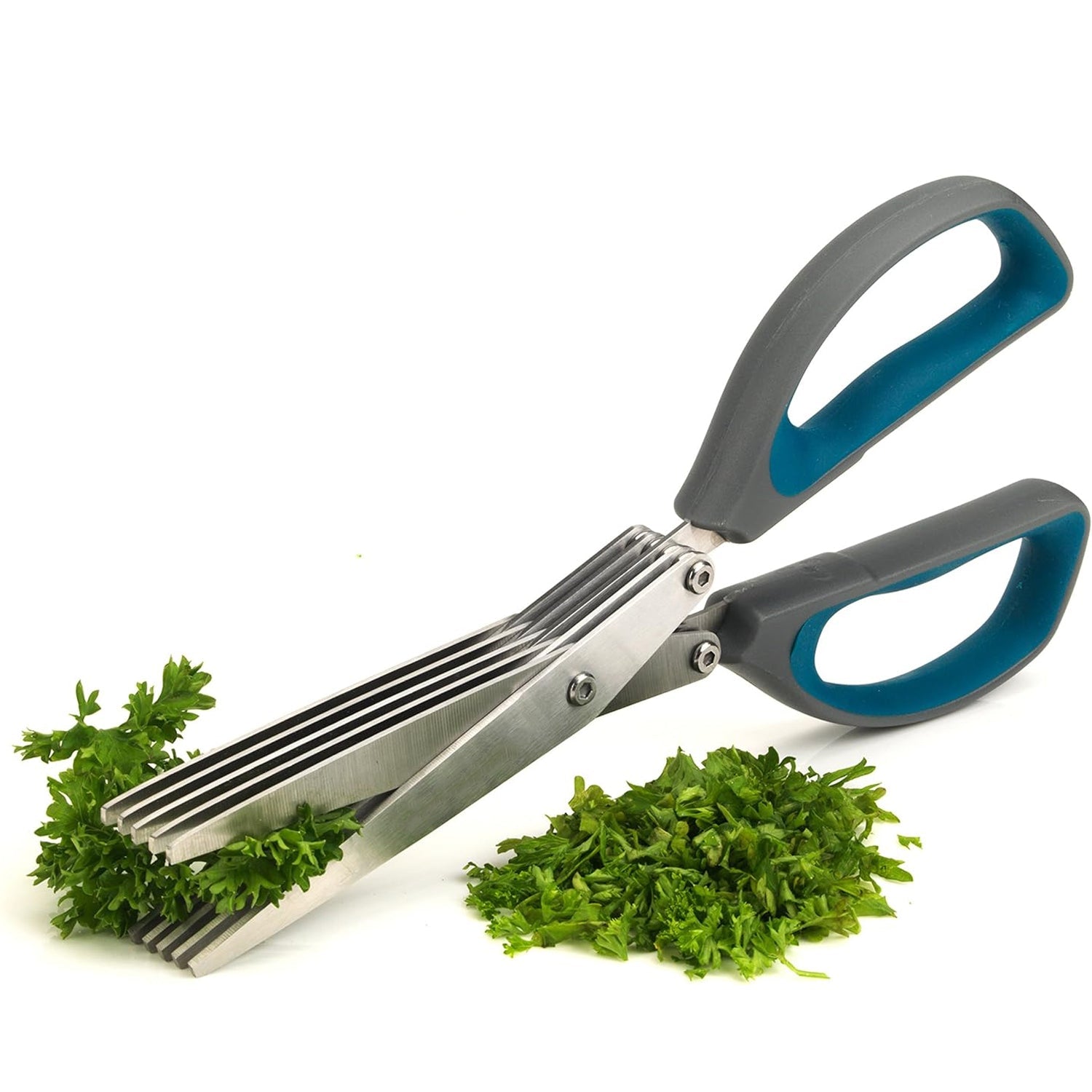 Multifunction Vegetable Stainless Steel Herbs Scissor with 5 Blades (1 Pc) - Bhavnagar Deodap