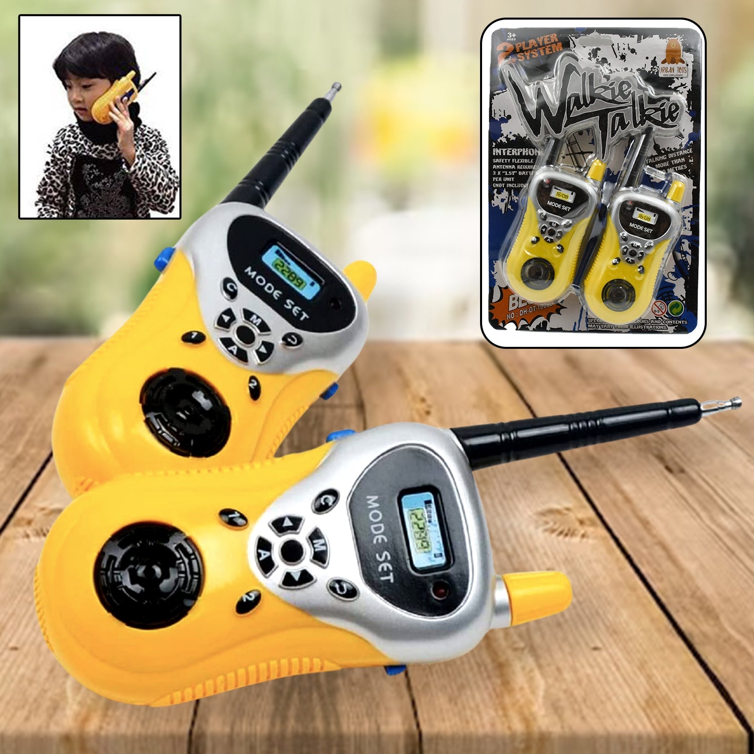 Walkie Talkie Toys for Kids 2 Way Radio Toy for 3-12 Year Old Boys Girls, Up to 80 Meter Outdoor Range - Bhavnagar Deodap