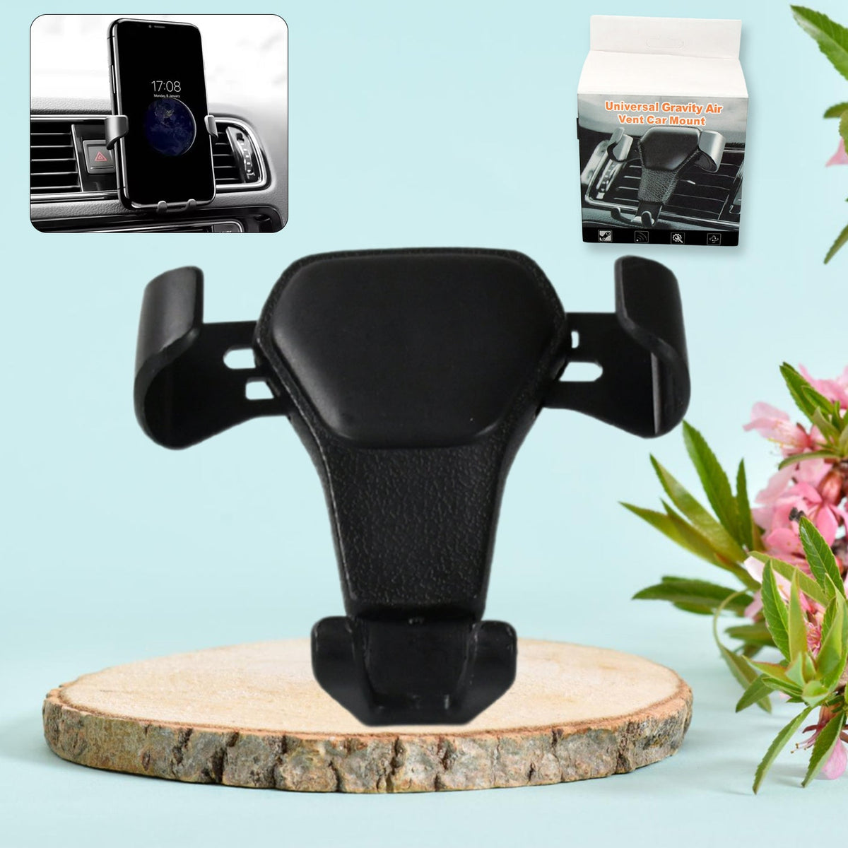 Mobile Phone Holder for car Phone Holder for Cars Cell Phone Mount for car Multifunctional car Mobile Phone Stand car Cell Phone Holder auto Phone Holder air Outlet car Holder - Bhavnagar Deodap