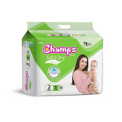 Champs Soft and Dry Baby Diaper Pants  78 Pcs (Small Size  S78) - Bhavnagar Deodap