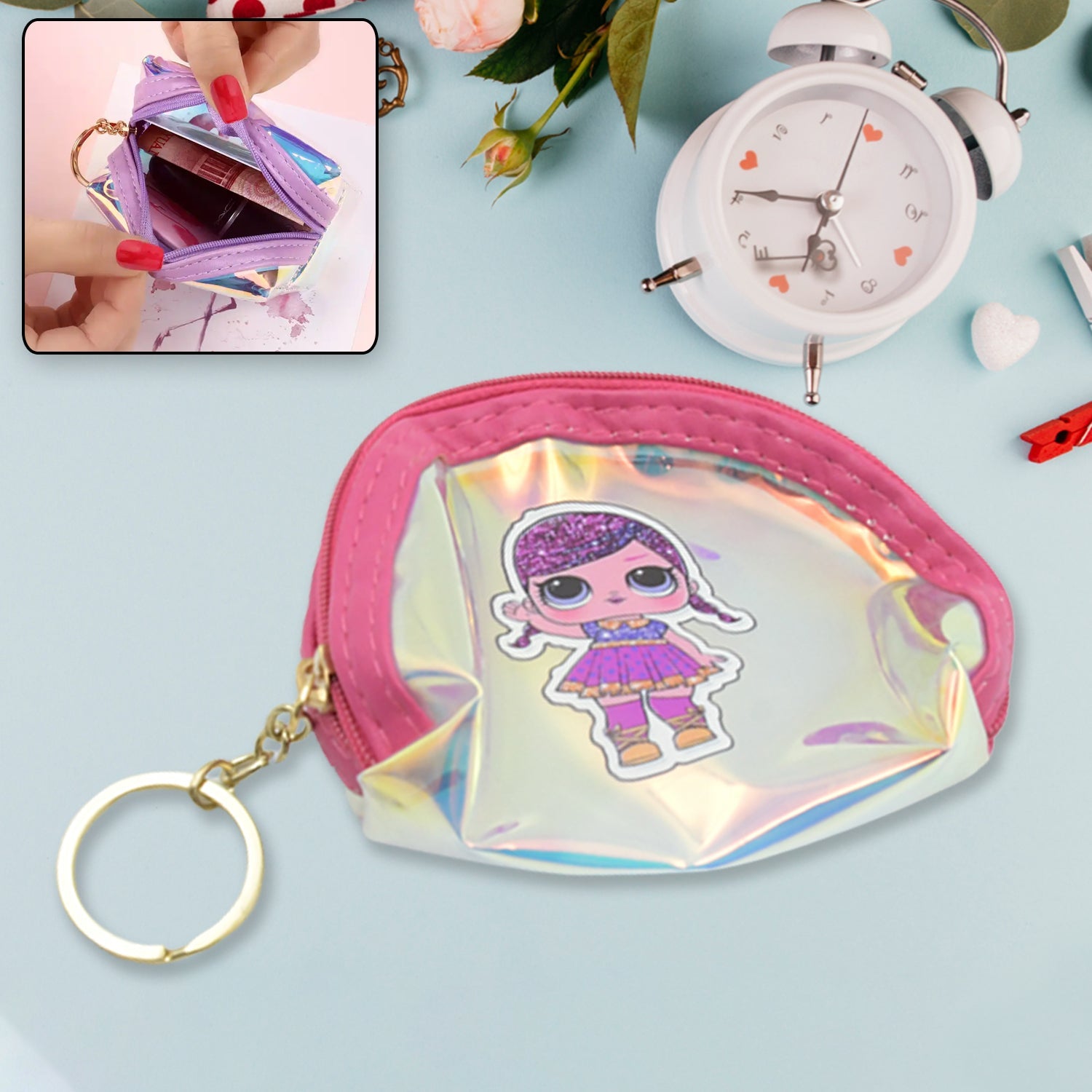 Kids Hand Bag Baby kids Girl's Cartoon Hand Bag Side Bag Hand bag (1Pc Small Size) - Bhavnagar Deodap