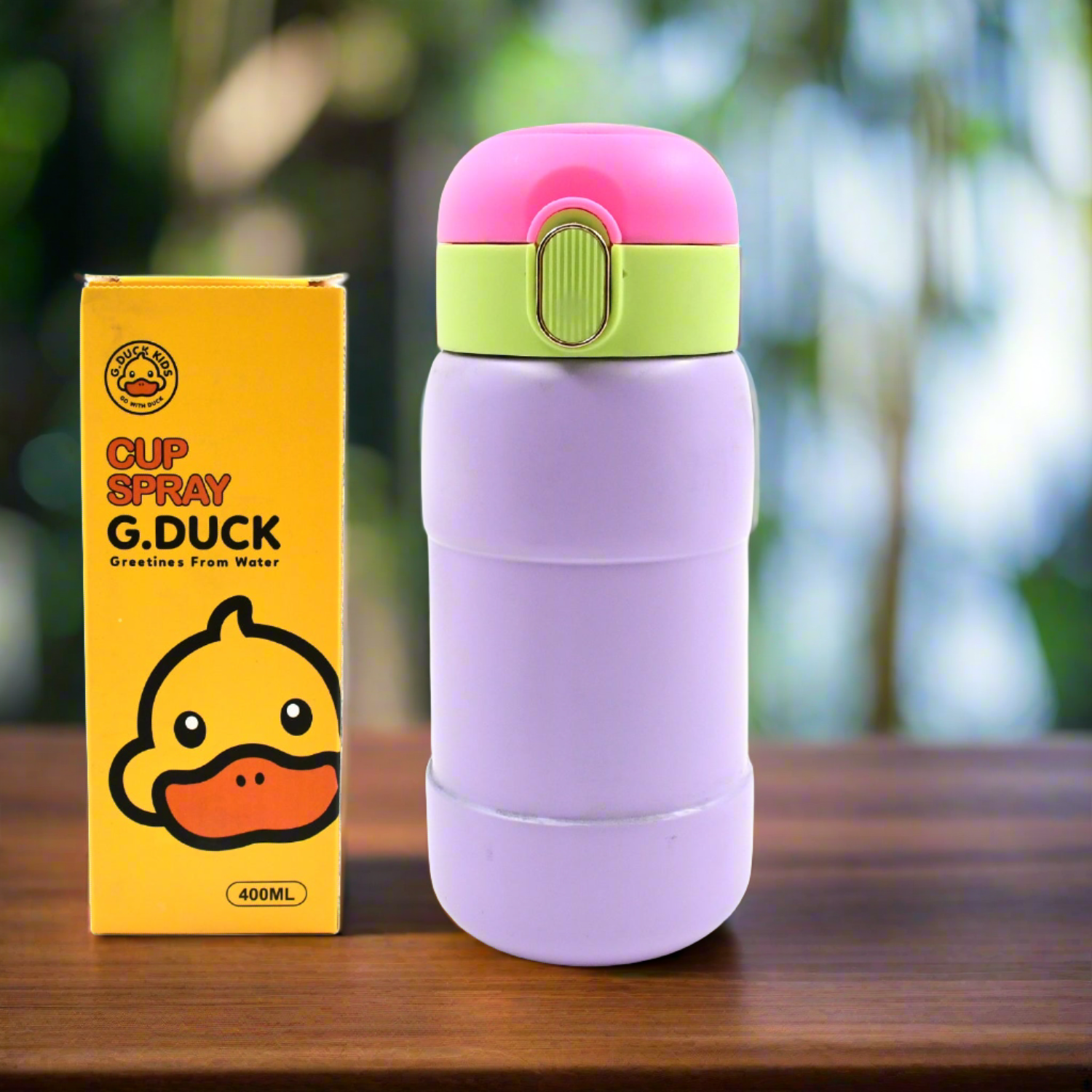 Duck Stainless Steel Water Bottle For Kids Adults Steel Flask Metal Thermos, Spill Proof Cap Closure, BPA Free For School Home Office, Drinkware, 400 ML - Bhavnagar Deodap