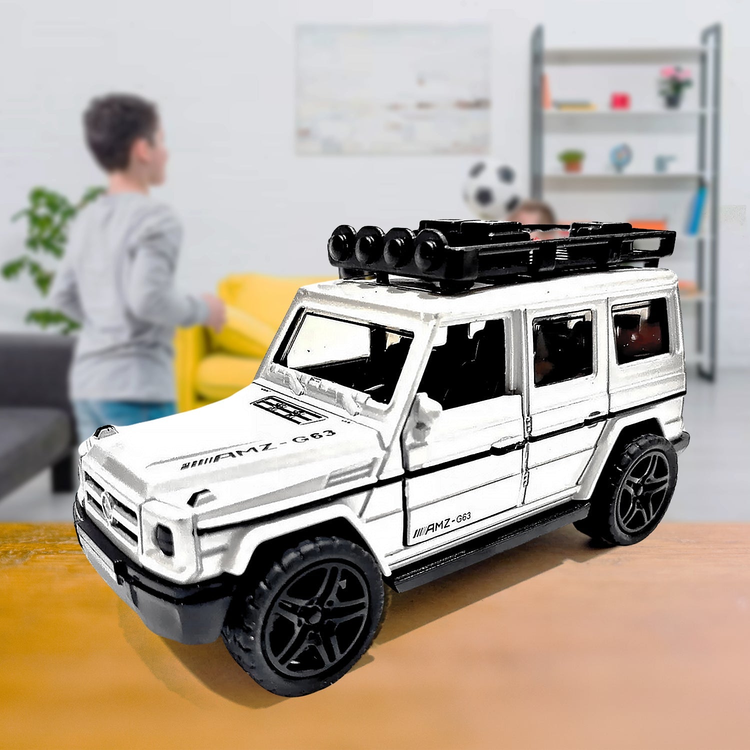 Alloy Metal Pull Back Die-cast Car, Jeep Model Car Off Road Die cast Metal Pullback Toy car with Doors Open Boys Gifts Toys for Kids Age 3+ Years (Pack of 1) - Bhavnagar Deodap