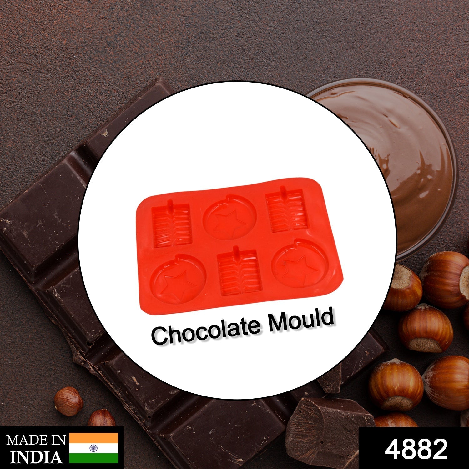 6 Cavity Silicone Mold Tray: Perfect for Chocolates, Cakes & More! - Bhavnagar Deodap