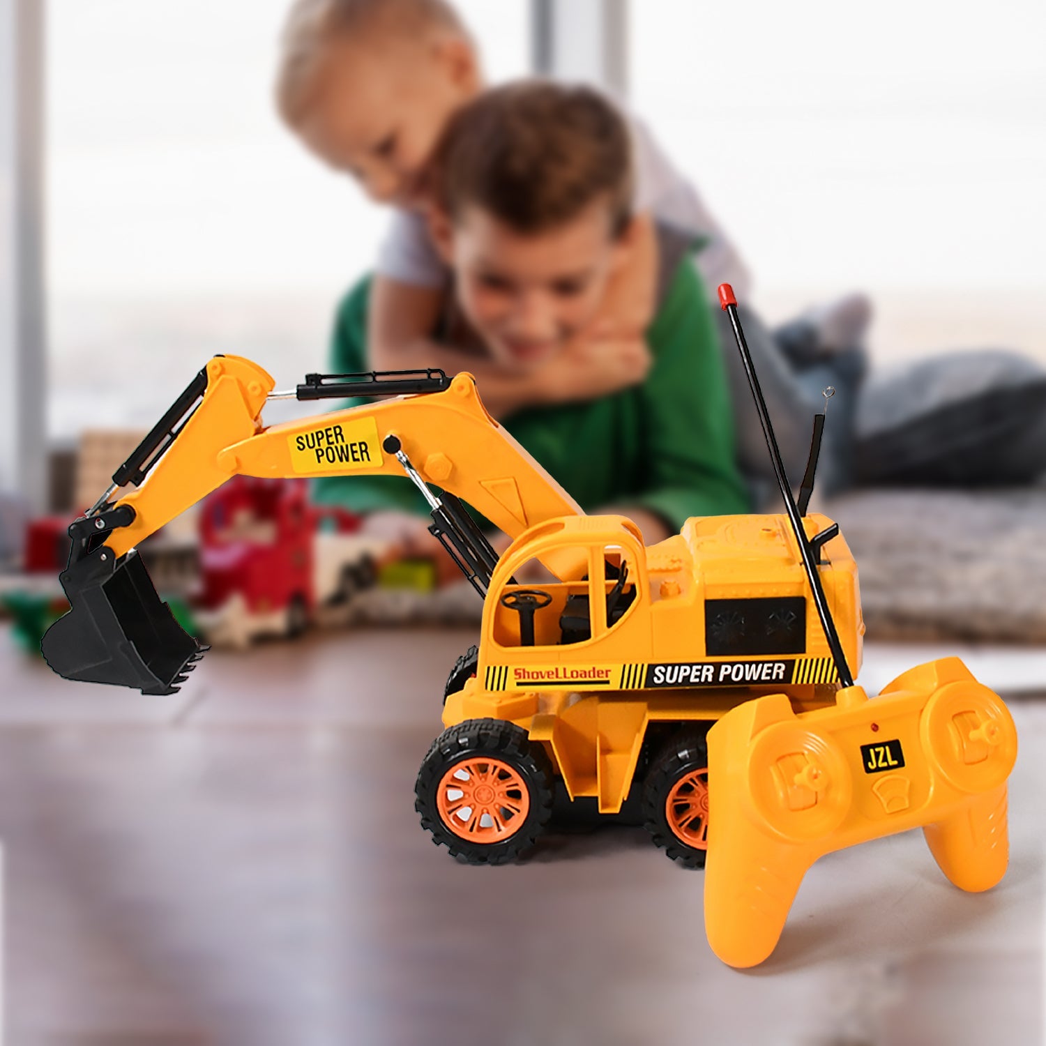 Plastic JCB Construction Toy Remote Control JCB Toys for Kids Boys, Super Power Remote Control JCB Truck Construction Toy (1 Set) - Bhavnagar Deodap