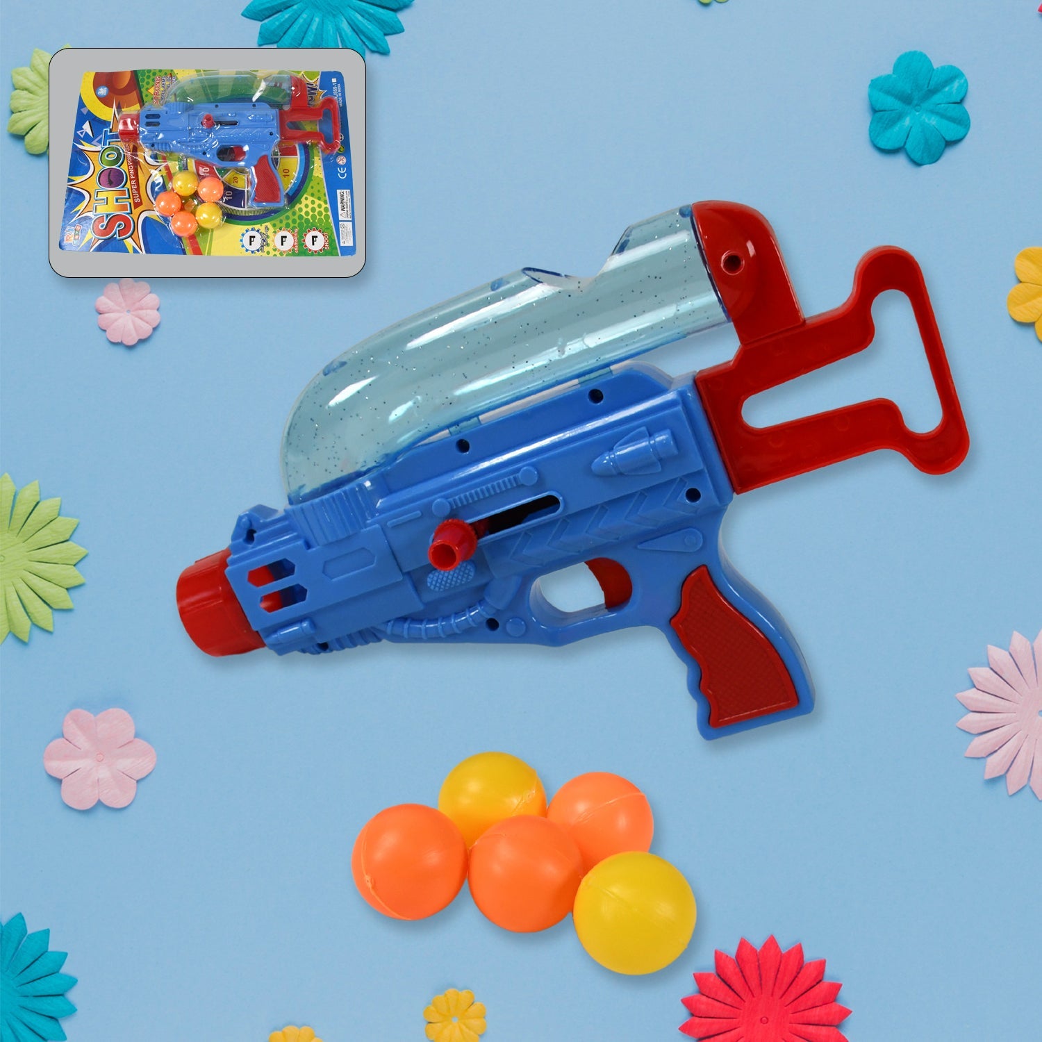 Manual Shooting 5 Ball Gun Toy shoot super ping pong gun for kids, Plastic Balls Shooting Gun Toys For Boys Kids High Quality Gun - Bhavnagar Deodap