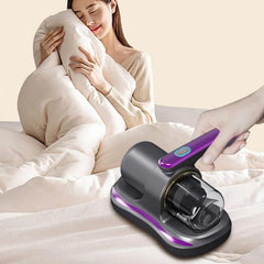 Powerful Suction Portable Handheld Vacuum Cleaner - Low Noise Vacuum Cleaner for Bed - Cordless Vacuum Cleaner for Car Seat Crevices Pillows, Mattresses, Sofas Wireless Anti Dust and Mite Cleaner - Bhavnagar Deodap