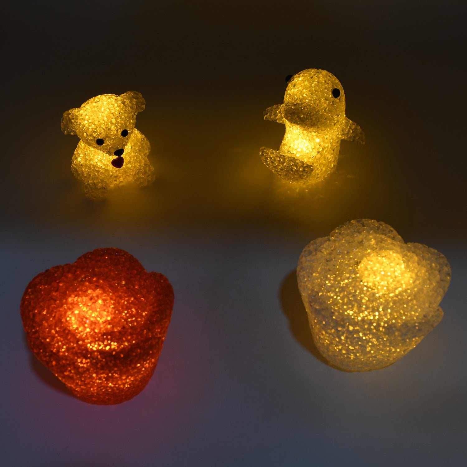 Unique Crystal Night Light: Multi-Shape LED Lamp (Mood Lighting) - Bhavnagar Deodap