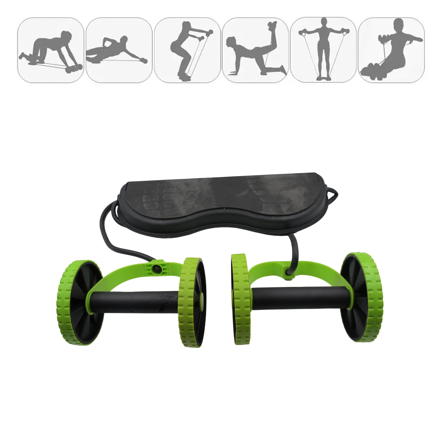 Professional Fitness Imported Ab Builder Ab Care Xtreme Fitness  Resistance Exerciser Resistance Tube Ab Slimmer Rope Exerciser Body Building Home Gym Trainer for Both Men & Women (1 Pc) - Bhavnagar Deodap