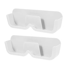 Wall Mount Sunglass Organizer Simple Space Saving Glasses Storage Box Eyewear Stand Holder for Showcase Bedroom Apartment With 2 pc Double Sided Adhesive Sticker (2 Pcs Set) - Bhavnagar Deodap