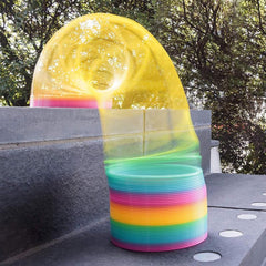 Rainbow Spring, Rainbow Spring Toys, Slinky, Slinky Spring Toy, Toy for Kids, for Kids Adults of All Age Group, for Birthdays, Compact and Portable Easy to Carry (1 Pc) - Bhavnagar Deodap