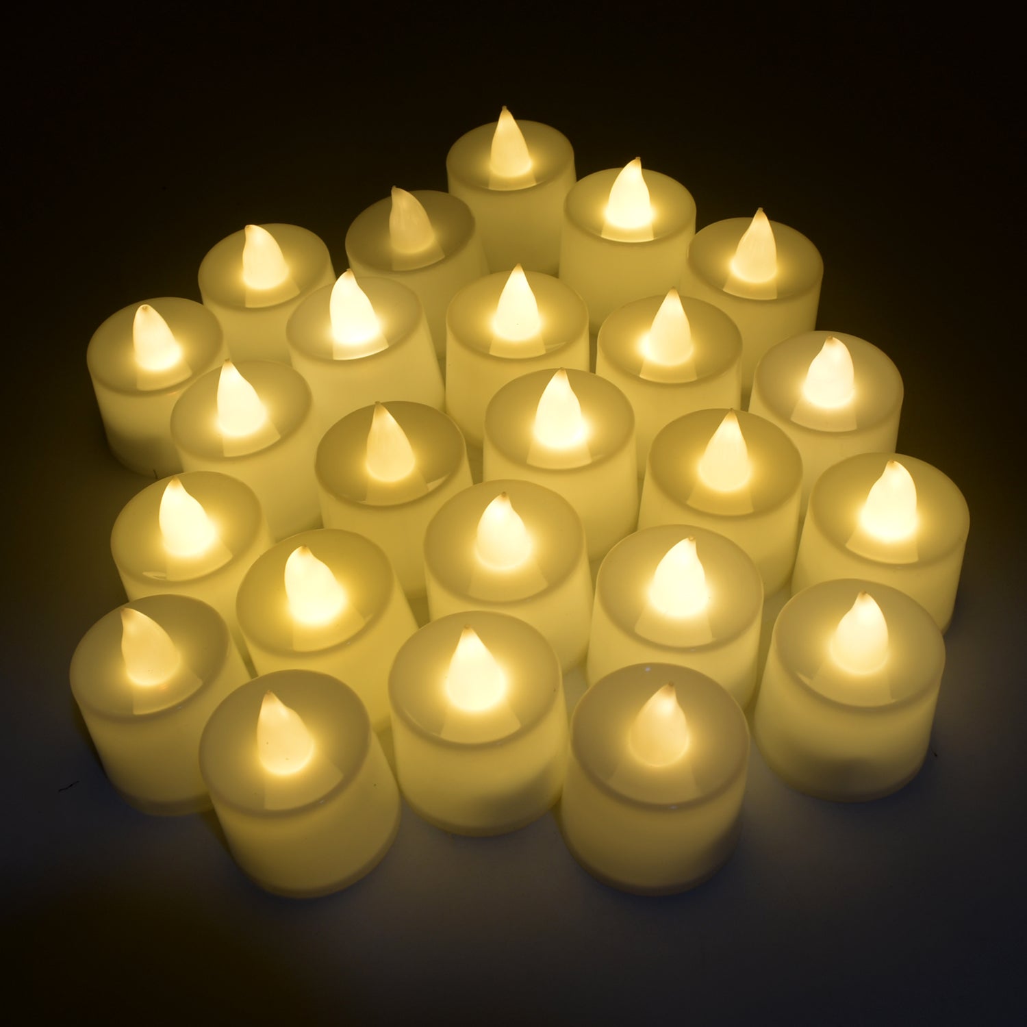 Festival Decorative - LED Tealight Candles | Battery Operated Candle Ideal for Party, Wedding, Birthday, Gifts (24pc) ( Diya , Divo , Diva , Deepak , Jyoti , - Bhavnagar Deodap