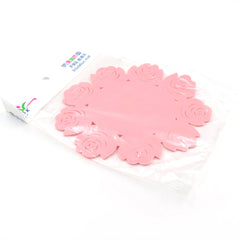 Multifunctional Placemat: Plate & Cup Mat in One (Rose/Circular) - Bhavnagar Deodap