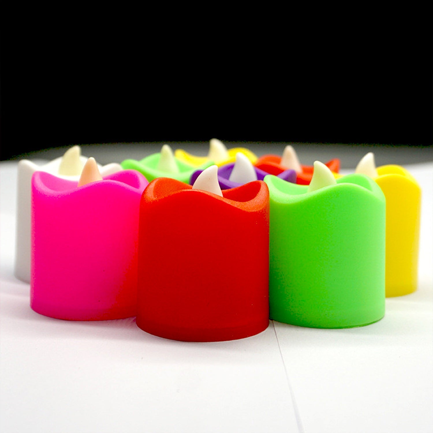 Festive Lighting for Any Occasion: 24 Pack LED Tealight Candles (Multicolor) - Bhavnagar Deodap