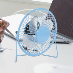 USB Table Desk Personal Metal Electronic Fan, Compatible with Computers, Laptops, Student Dormitory, Suitable For Office, School Use (1 Pc) - Bhavnagar Deodap