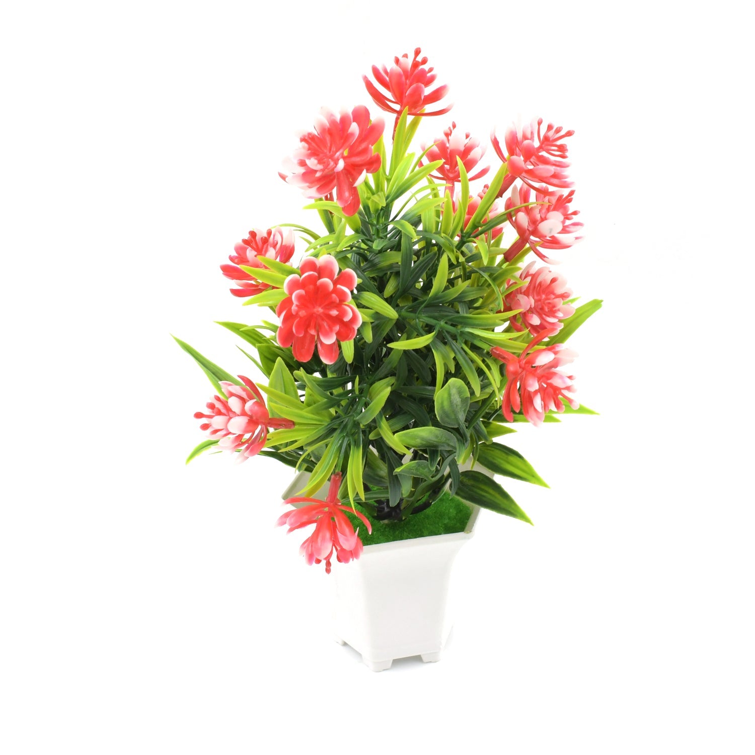 Wild Artificial Flower Plants with Cute Pot | Flower Plant for Home Office Decor | Tabletop and Desk Decoration | Artificial Flower for Balcony Indoor Decor, Plants for Living Room (1 Pc) - Bhavnagar Deodap