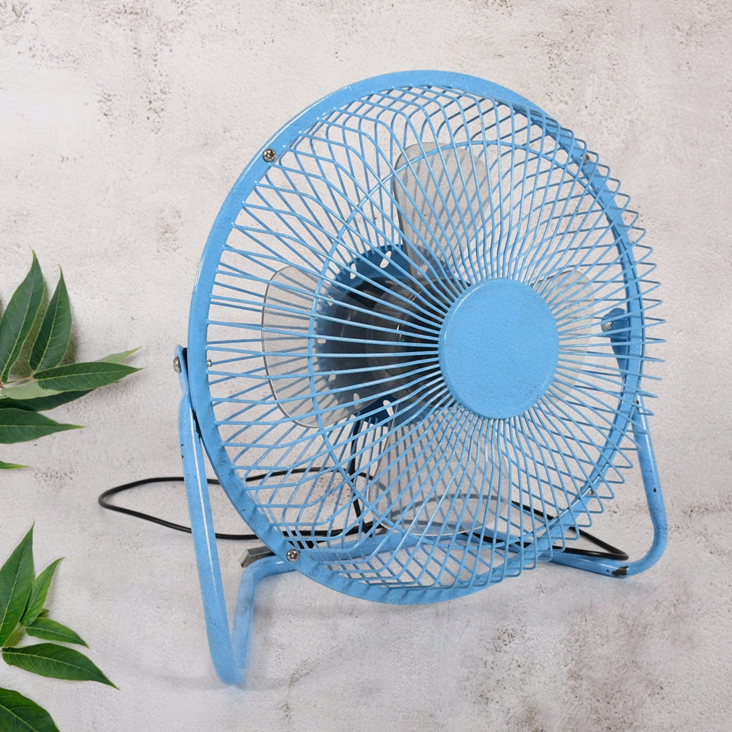 Big USB Table Desk Personal Metal Electronic Fan, Compatible with Computers, Laptops, Student Dormitory, Suitable For Office, School Use (1 Pc) - Bhavnagar Deodap