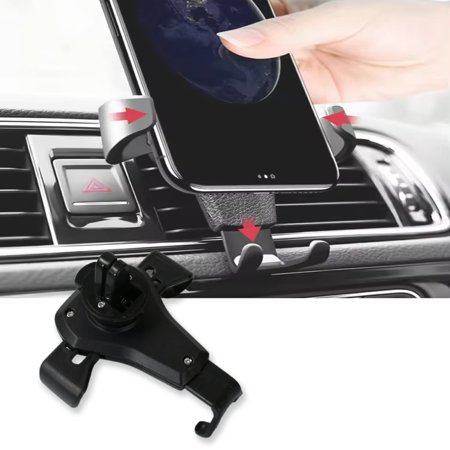 Mobile Phone Holder for car Phone Holder for Cars Cell Phone Mount for car Multifunctional car Mobile Phone Stand car Cell Phone Holder auto Phone Holder air Outlet car Holder - Bhavnagar Deodap