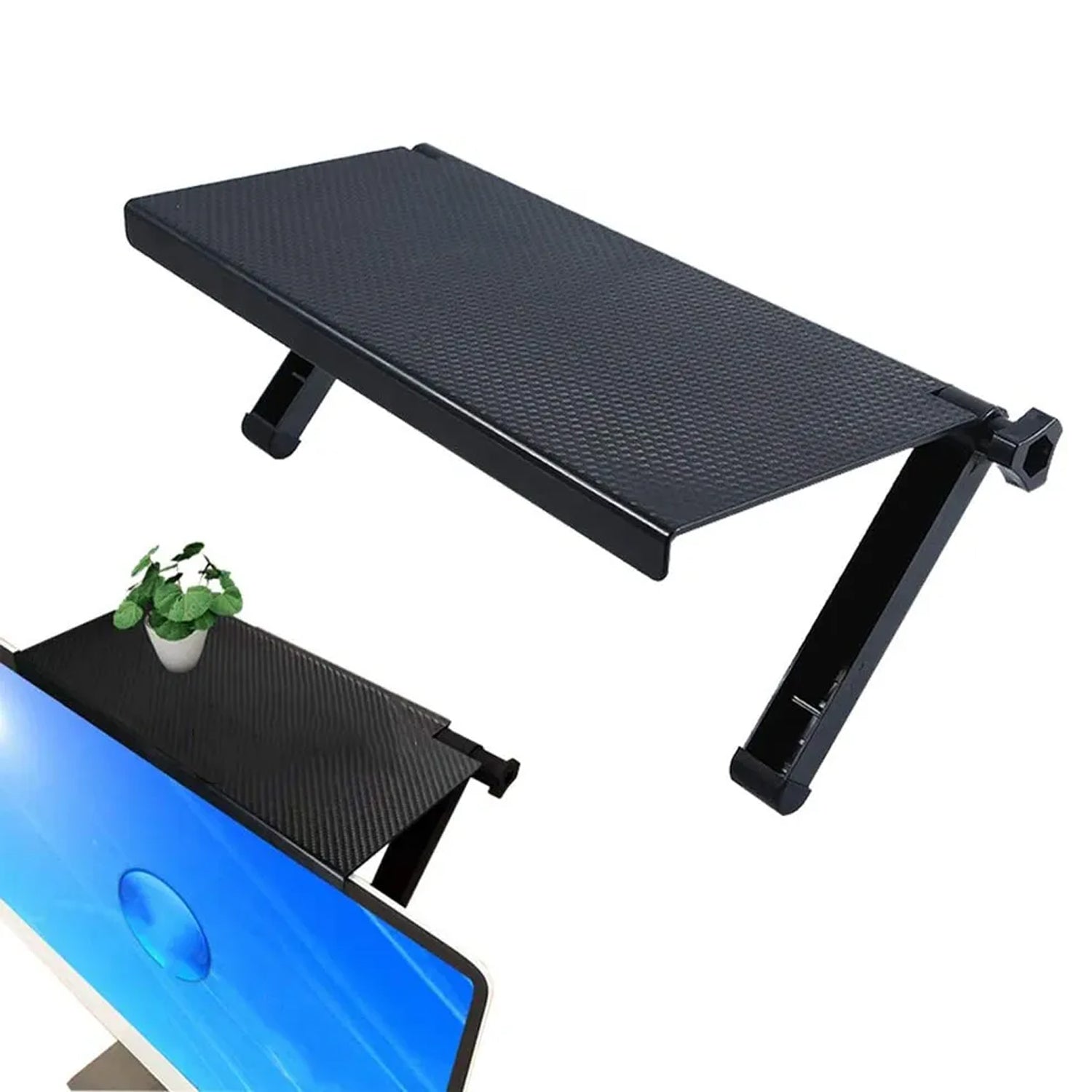 TV Top Shelf Screen Shelf Adjustable Monitor Shelf Media Shelf TV Shelf for Cable Box Game Storage TV Stand Above TV Shelf Mount Audio Video Shelving for Cellphone Stand - Bhavnagar Deodap