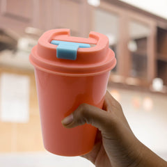 Wall Water Coffee Cup For Home Outdoor Works, Appreciation and Motivation Portable Plastic Coffee Cup for Travel, Home, Office, Gift for Travel Lovers - Bhavnagar Deodap