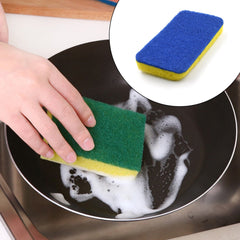 Multi-Purpose Small, Medium & Big 2 In 1 Color Scratch Scrub Sponges, Sponge, Wear Resistance, Dish Washing Tool, High Friction Resistance Furniture for Refrigerator Sofa for Kitchen, Household (1 Pc) - Bhavnagar Deodap