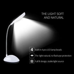 Fashion Wind LED Desk Light, LED Lamps Button Control, Portable Flexible Neck Eye-Caring Table Reading Lights for Reading / Relaxation / Bedtime - Bhavnagar Deodap