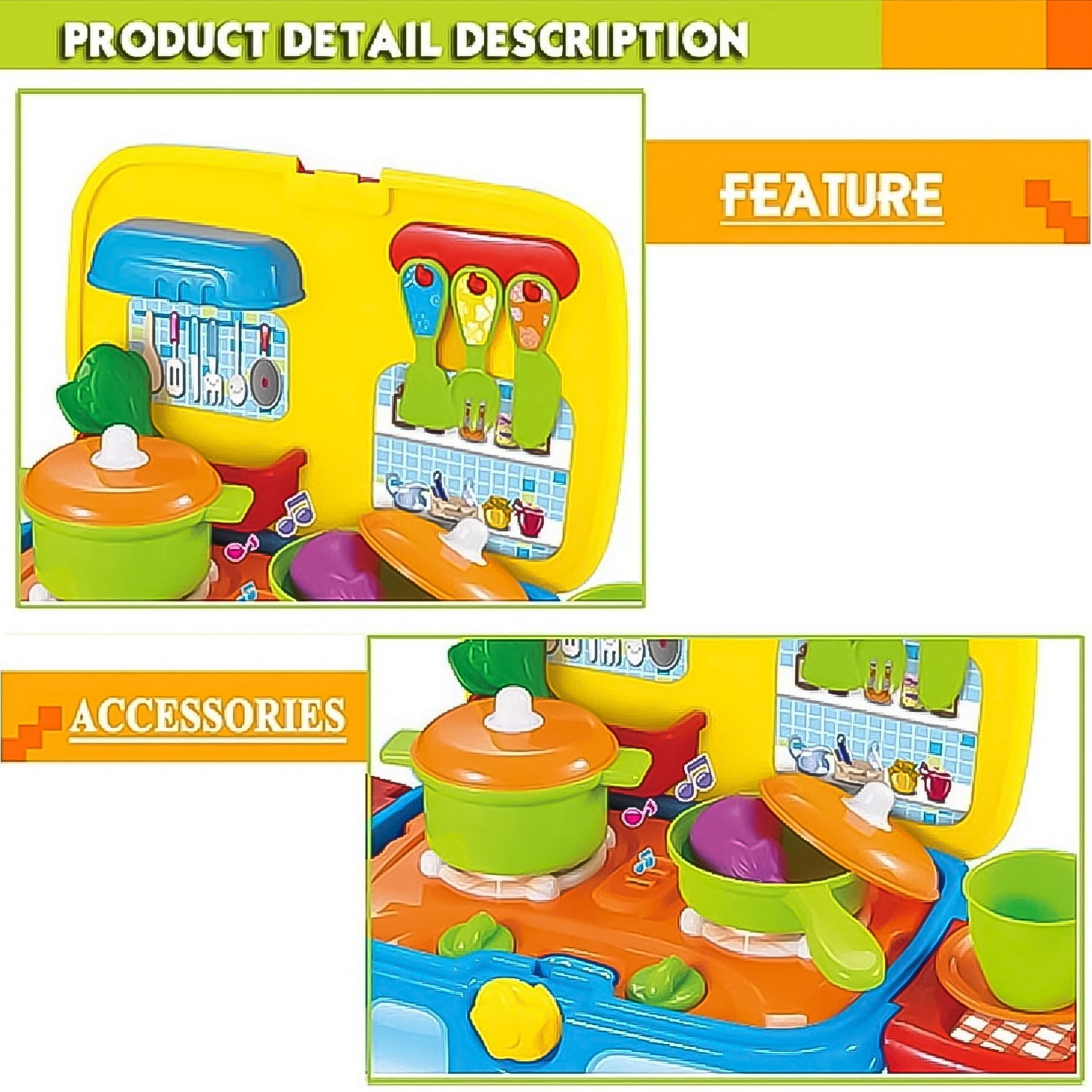 Kitchen Vehicle Set Toy for Kids Big Cooking (21 Pcs Set) - Bhavnagar Deodap