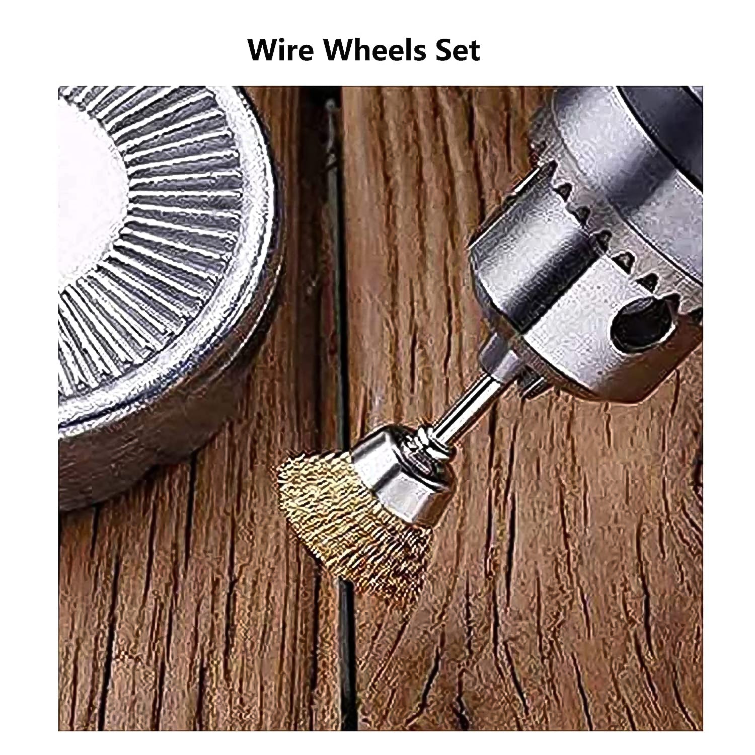 Brass Wire Wheels, 3 Pcs Brass Wire Wheels, Rust Removal Tool - Bhavnagar Deodap