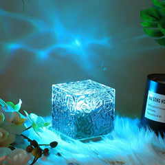 Dynamic Rotating Water Ripple Night Lamp With Remote - Bhavnagar Deodap