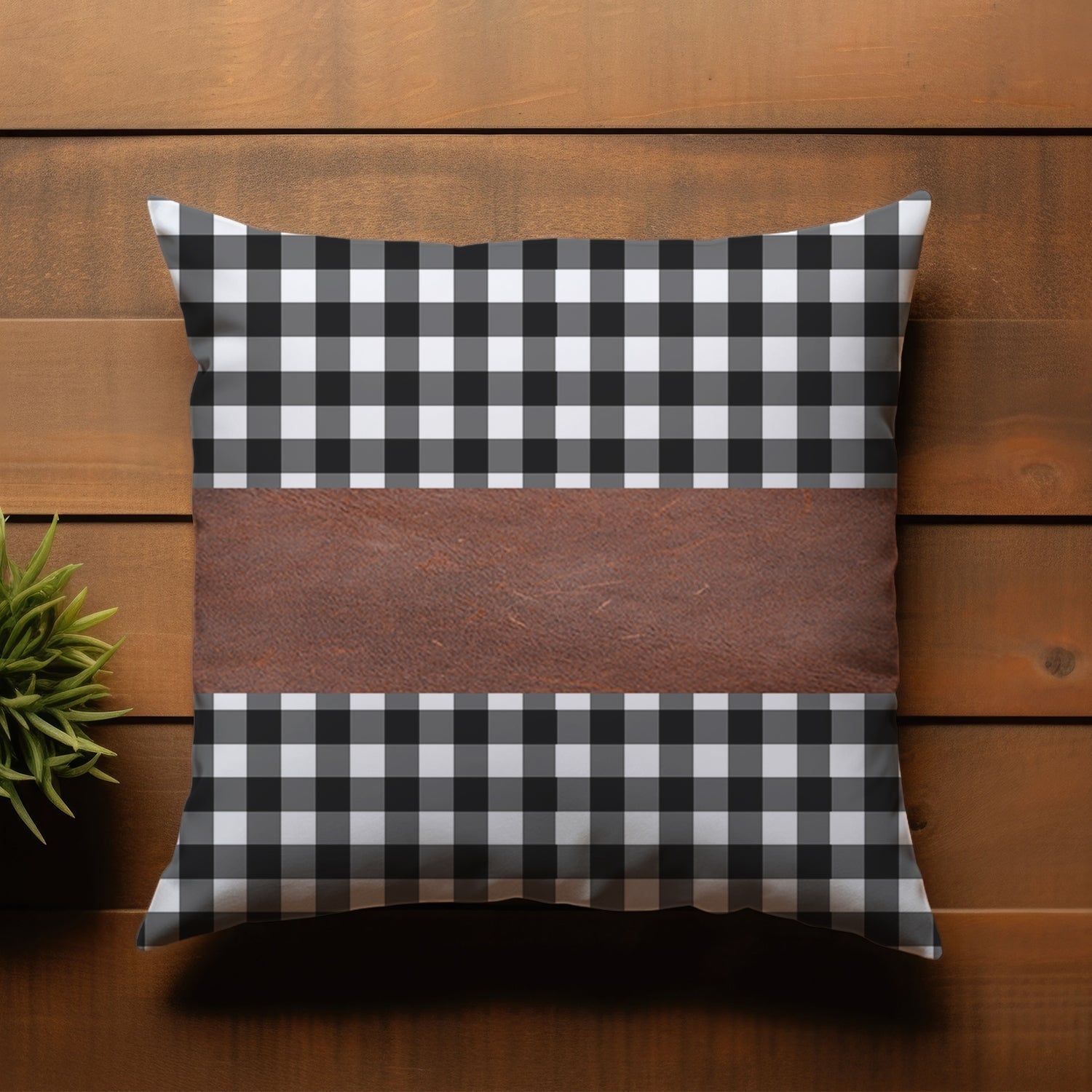 Pillow Covers, Leather & Cotton Cushion Covers (17 × 17 Inch / 1 Pair / 2 Pc) - Bhavnagar Deodap