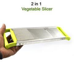 2 in 1 Potato Slicer used in all kinds of household kitchen purposes for cutting and slicing of potatoes. - Bhavnagar Deodap