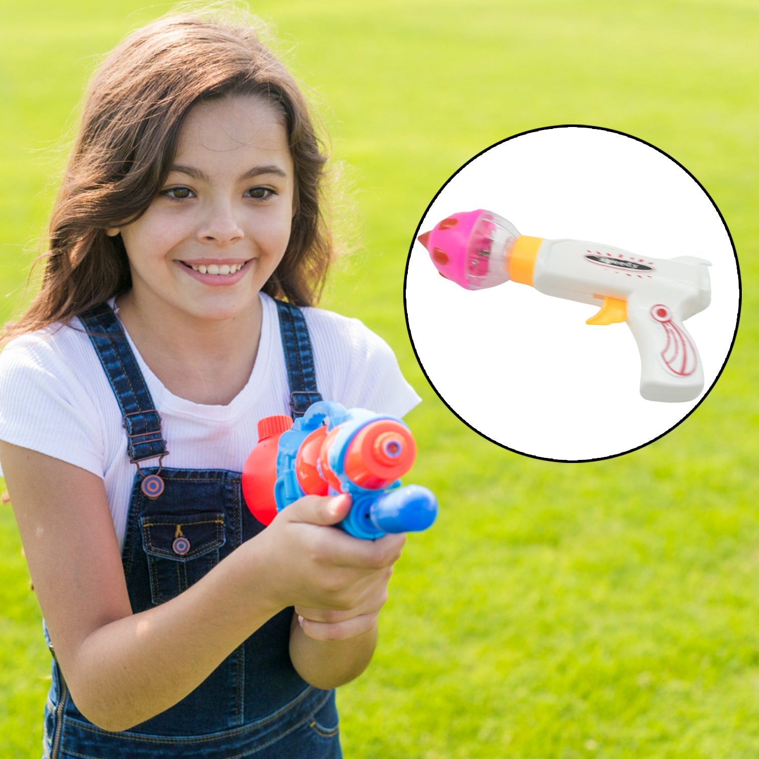 Flash & Sound Super Speed Spinner Gun Set for Kids (Battery Not Included / 1 Pc ) - Bhavnagar Deodap