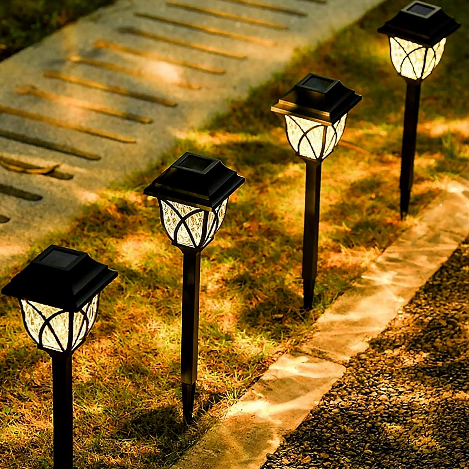 Solar Garden Lights LED Outdoor Stake Spotlight Fixture for Garden Light (Pack of 2pc ) - Bhavnagar Deodap