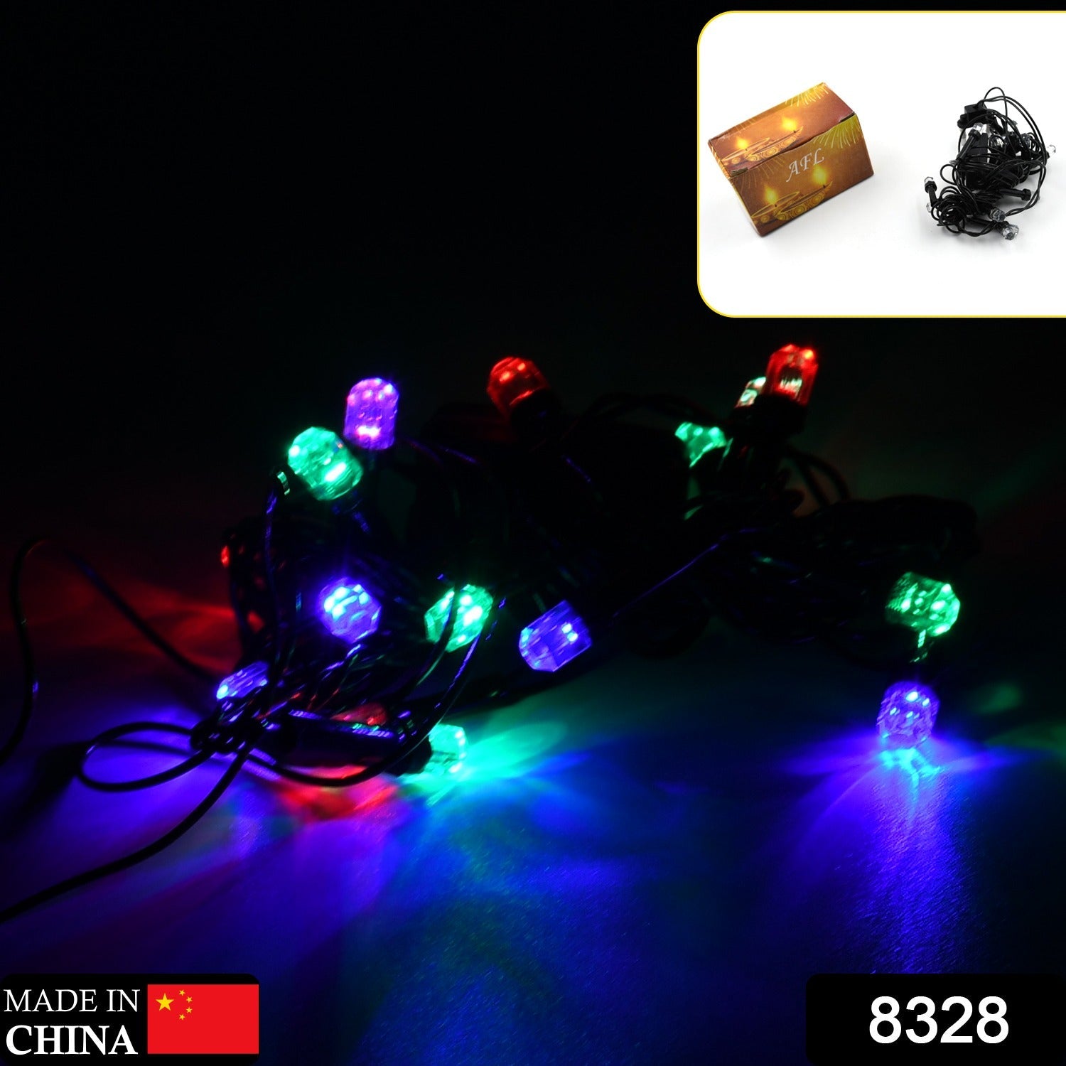 3Mtr Home Decoration Diwali & Wedding LED Christmas String Light Indoor and Outdoor Light ,Festival Decoration Led String Light, Multi-Color Light 8mm (15L 3 Mtr) - Bhavnagar Deodap