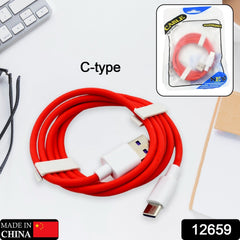 Unique Type C Dash Charging USB Data Cable | Fast Charging Cable | Data Transfer Cable For All C Type Mobile Use - Bhavnagar Deodap