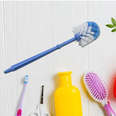 Plastic Round Toilet Cleaner Brush Plastic Bathroom Cleaner - Round Hockey Stick Shape Toilet Brush - Bhavnagar Deodap