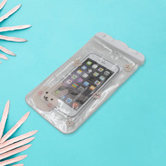 Mobile Cover Pouch Transparent Waterproof Sealed Plastic Smartphone Protective Pouch Cover/Bag for All Mobile Phones - Bhavnagar Deodap