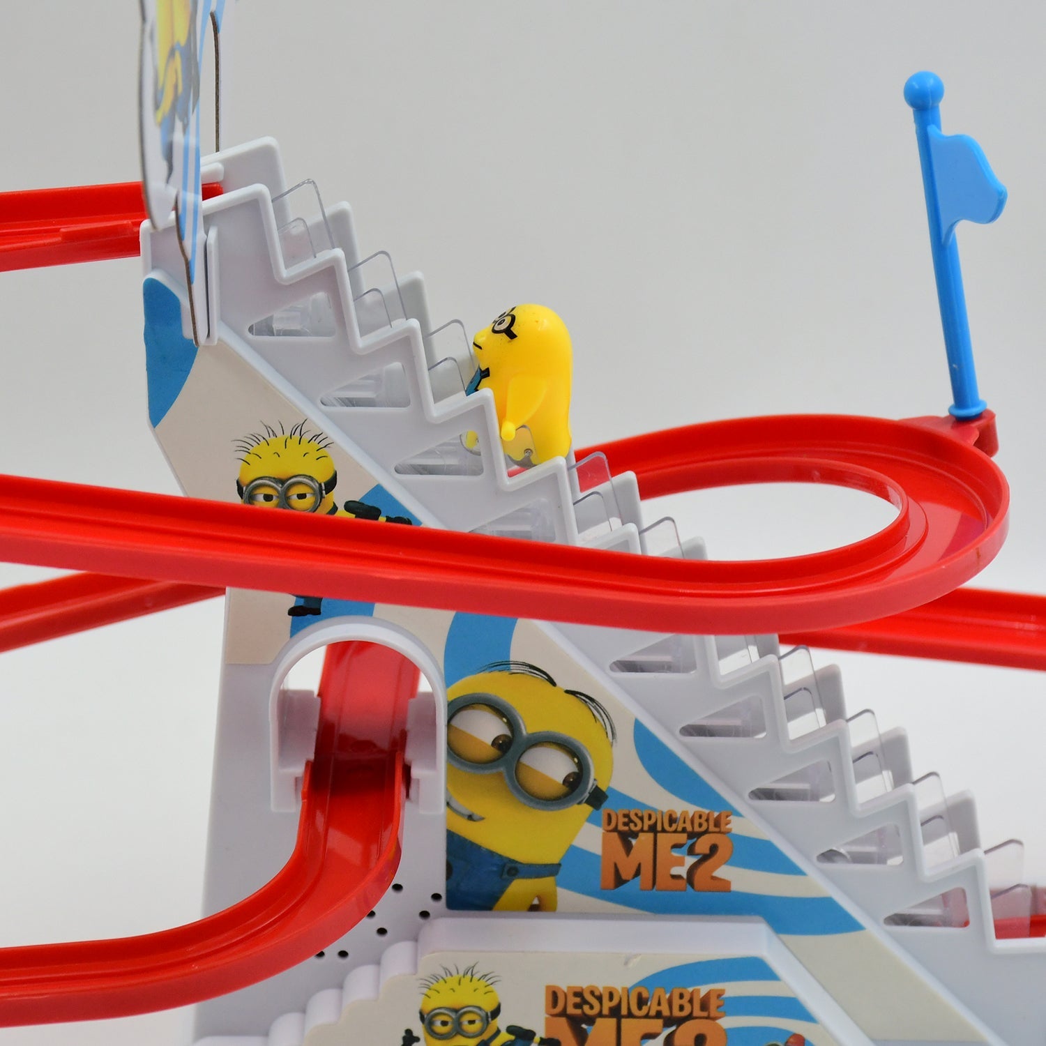 Ducks Climb Stairs Toy Roller Coaster, Electric Duck Chasing Race Track Set, Fun Duck Stair Climbing Toy with Flashing Lights Music and 3 Ducks, Small Ducks Climbing Toys - Bhavnagar Deodap