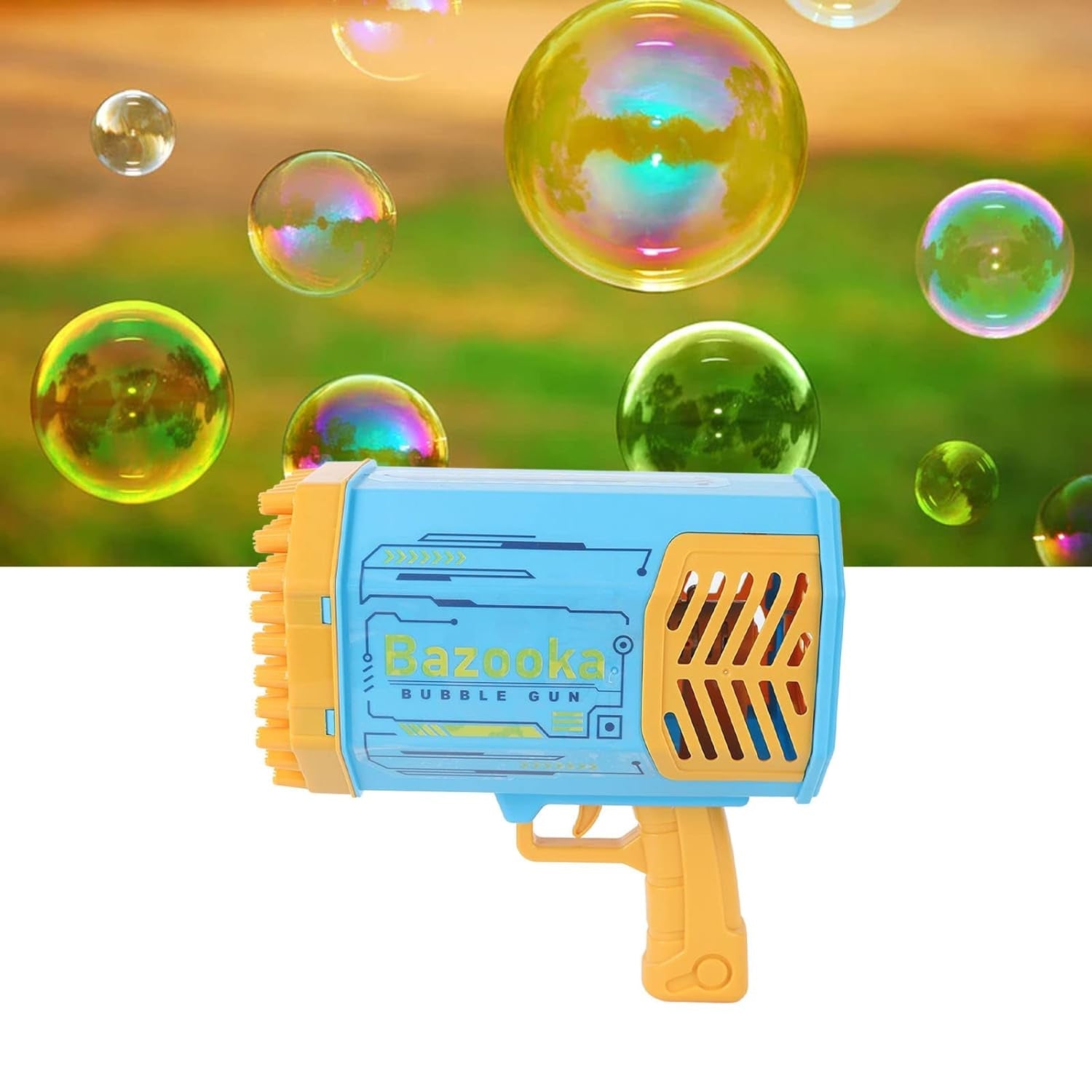 69 Holes Big Rechargeable Powerful Machine Bubble Gun Toys for Kids Adults, Bubble Makers, Big Rocket Boom Bubble Blower Best Gifts - Bhavnagar Deodap