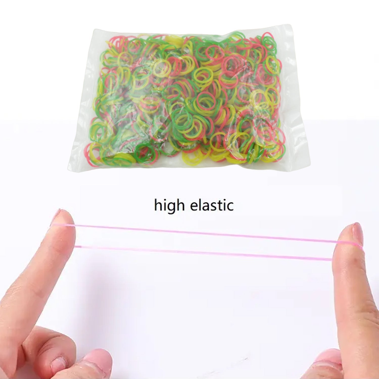 RUBBER BAND FOR OFFICE/HOME AND KITCHEN ACCESSORIES ITEM PRODUCTS, ELASTIC RUBBER BANDS, FLEXIBLE REUSABLE NYLON ELASTIC UNBREAKABLE, FOR STATIONERY, SCHOOL MULTICOLOR - Bhavnagar Deodap