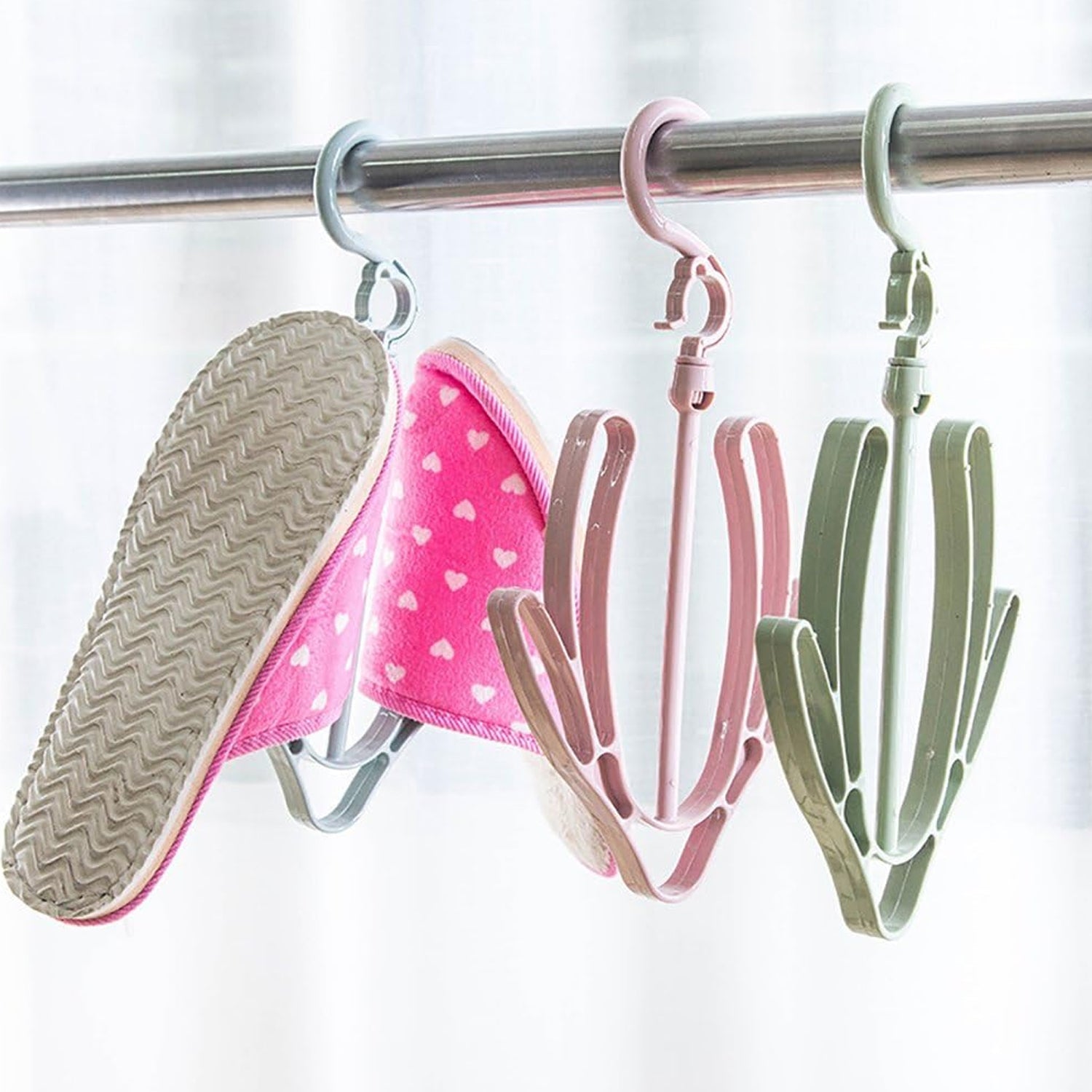 Shoes Drying Hanger, Rotatable Shoe Hanging Racks for Balcony Closet (1pc) - Bhavnagar Deodap