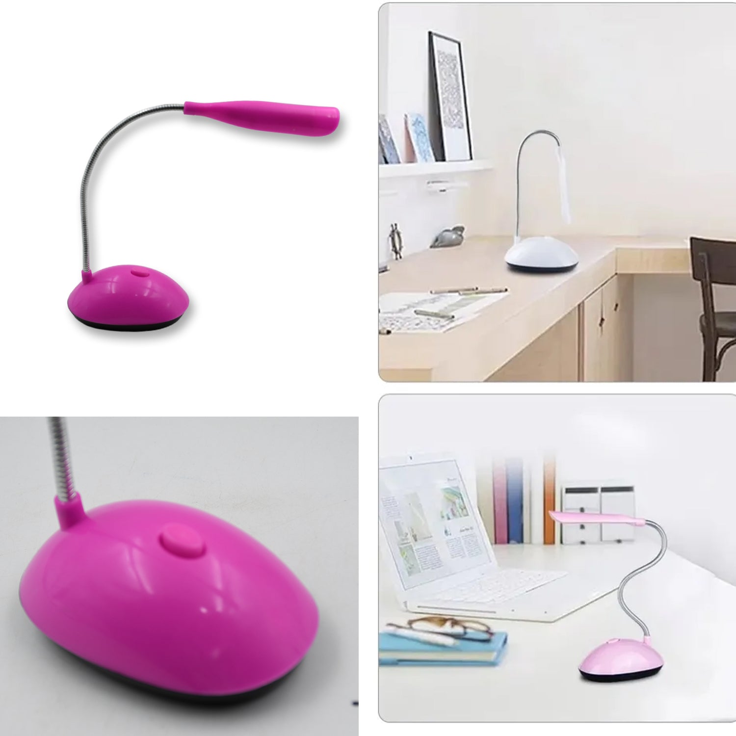 Fashion Wind LED Desk Light, LED Lamps Button Control, Portable Flexible Neck Eye-Caring Table Reading Lights for Reading / Relaxation / Bedtime - Bhavnagar Deodap