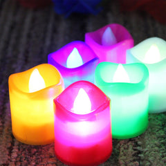 Festive Lighting for Any Occasion: 24 Pack LED Tealight Candles (Multicolor) - Bhavnagar Deodap