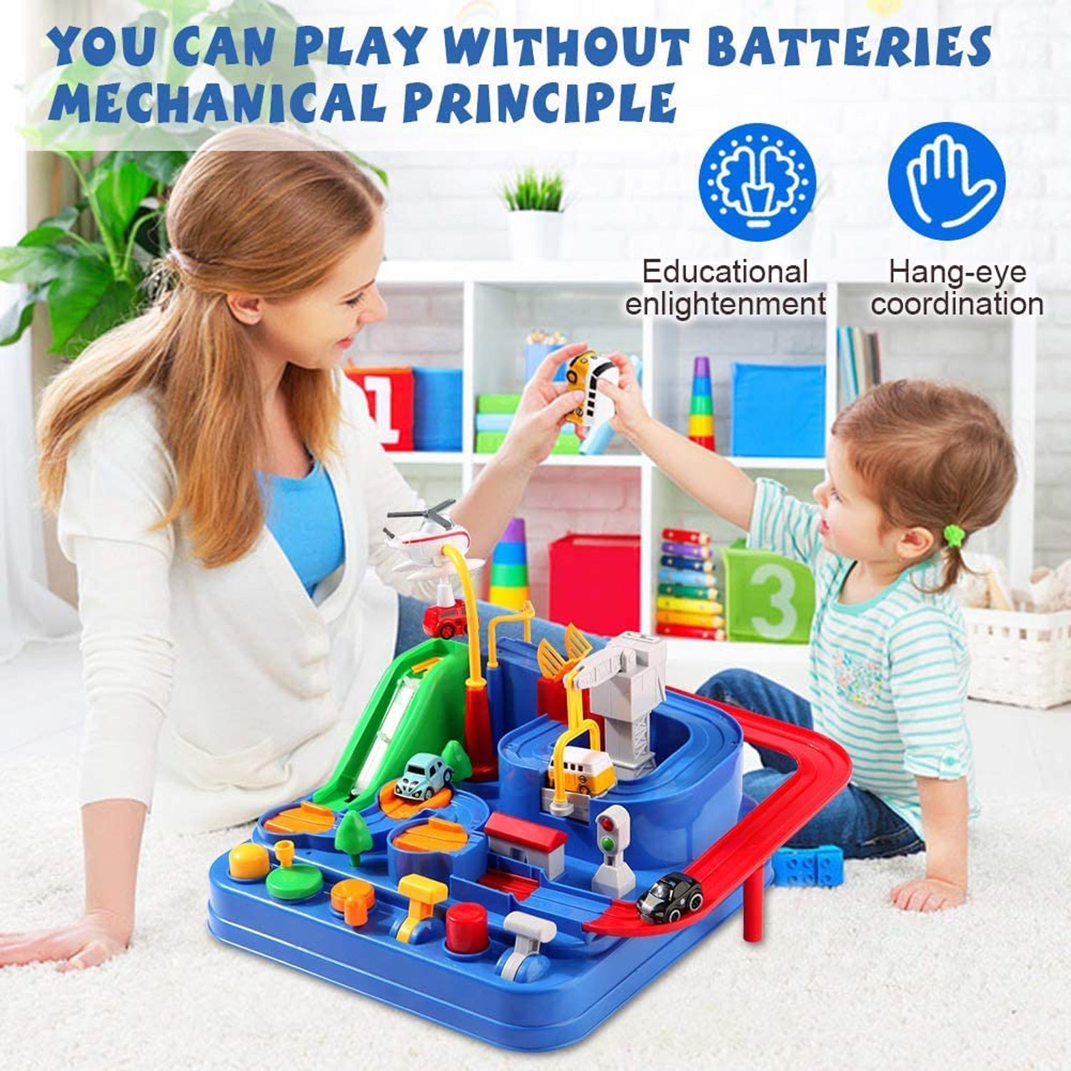 Car Adventure Toys, City Rescue Preschool Toy, Race Tracks for Boys, Parent-Child Interactive Kids Race Car Track Play sets (Adventure Toy) - Bhavnagar Deodap