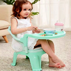 Baby Chair, with Tray Strong and Durable Plastic Chair for Kids/Plastic School Study Chair/Feeding Chair for Kids, Portable High Chair for Kids - Bhavnagar Deodap