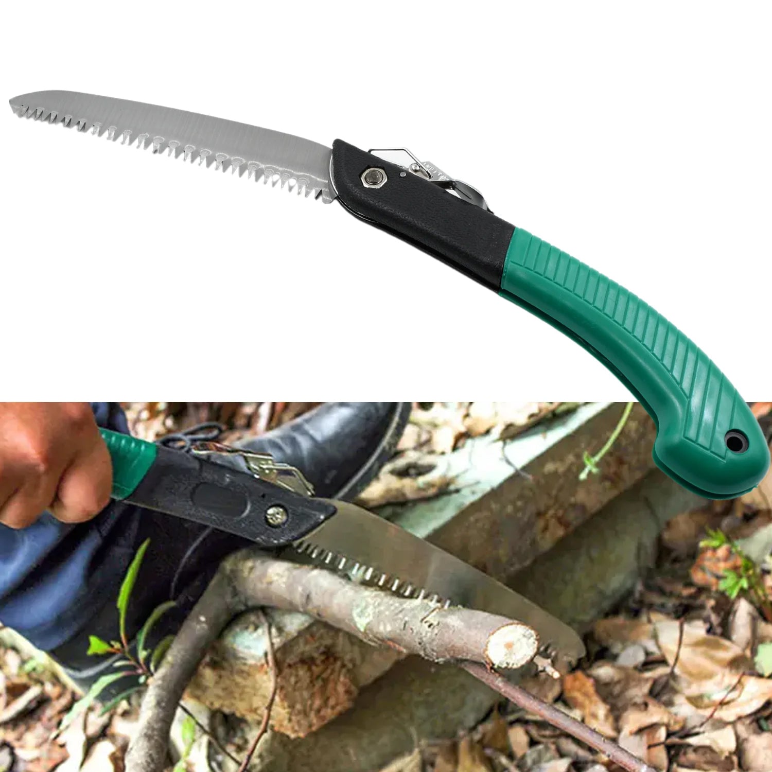 Folding Handsaw, Pruning Saws for Tree Trimming Camping, Gardening, Hunting. Cutting Wood, PVC, Bone - Bhavnagar Deodap