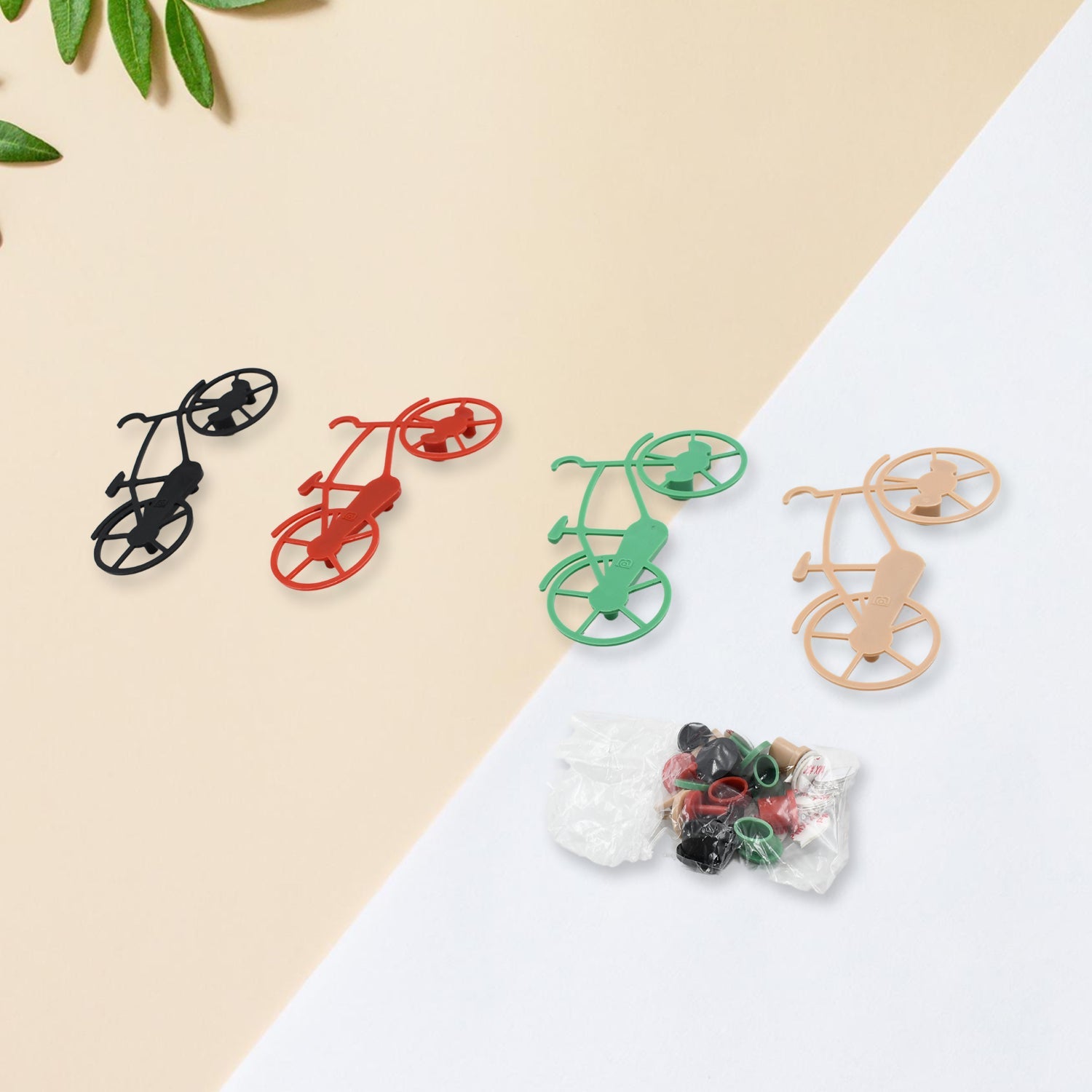 Bicycle Shape Key Chain Holder and wall mount bike hook Key Holders Plastic Key Holder For Home, Office (pack of 4) - Bhavnagar Deodap