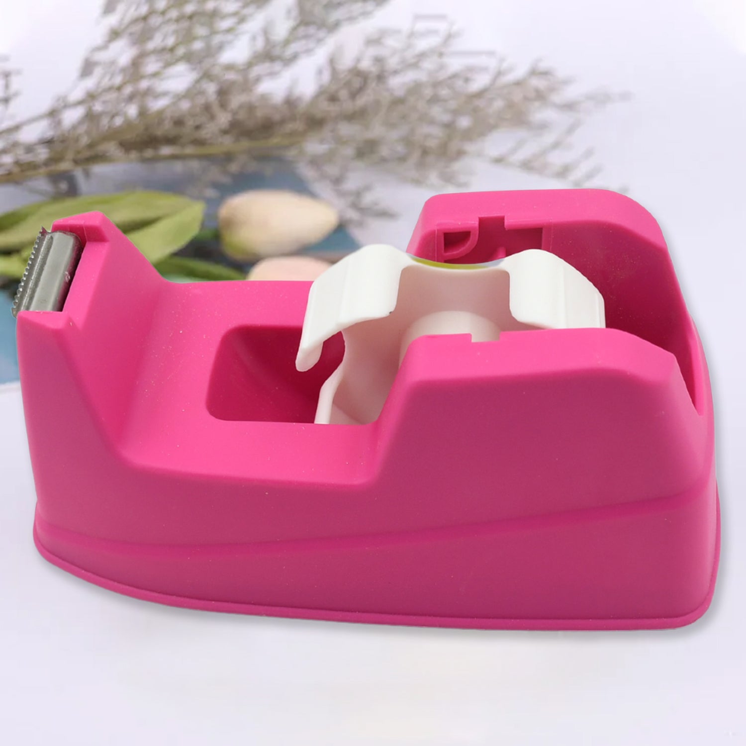 Plastic Tape Dispenser Cutter for Home Office use, Tape Dispenser for Stationary, Tape Cutter Packaging Tape (1 pc / 631 Gm) - Bhavnagar Deodap