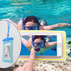 Mix Color Waterproof Pouch Lock Mobile Cover Under Water Mobile Case Waterproof Mobile Phone Case, Waist Bag, Underwater Bag for Smartphone iPhone, Swimming, Rain Cover Camping For all Mobile. - Bhavnagar Deodap