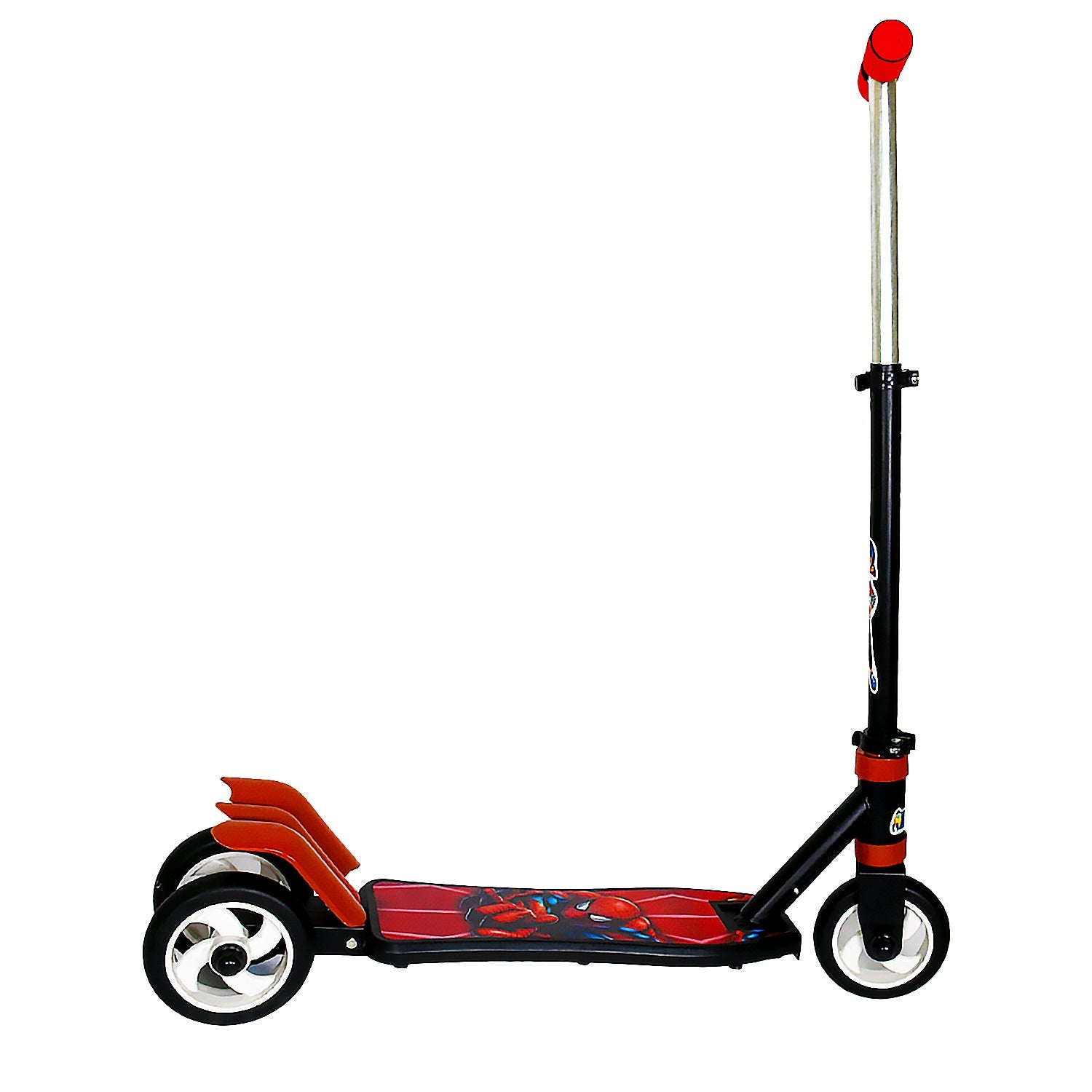 Basic Kids Ride On Leg Push Scooter for Boys and Girls (4 - 8 Years Old Kids) Foldable Scooter Cycle with Height Adjustment for Boys and Girls Multicolor (1 Pc / 3 Wheel)  - Bhavnagar Deodap